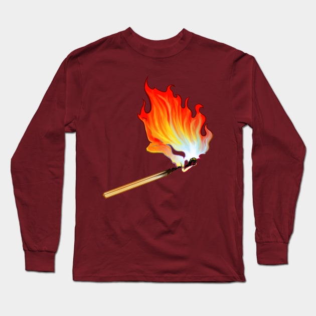 Kissed by Fire Long Sleeve T-Shirt by corykerr